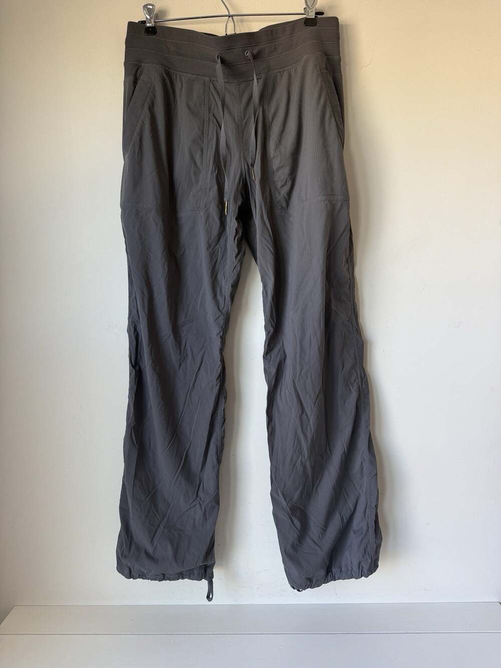 Lululemon Dance Studio Mid-Rise Full Length Pants Size 10 Gray 30” Unined